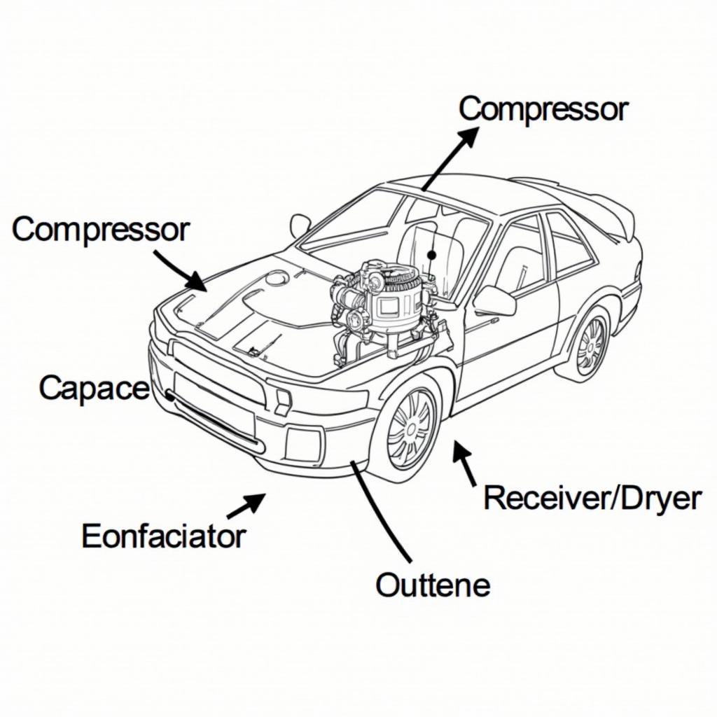 Car AC System Components