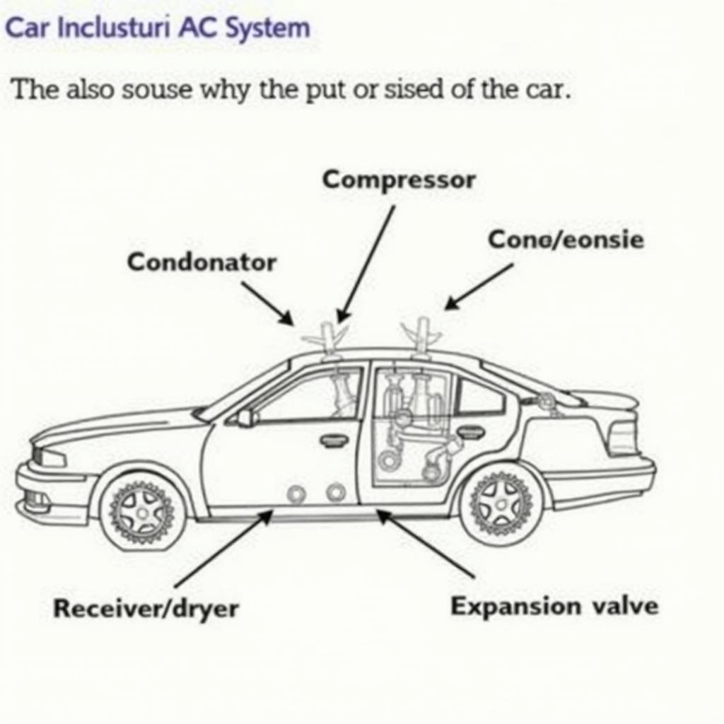 Car A/C System Components