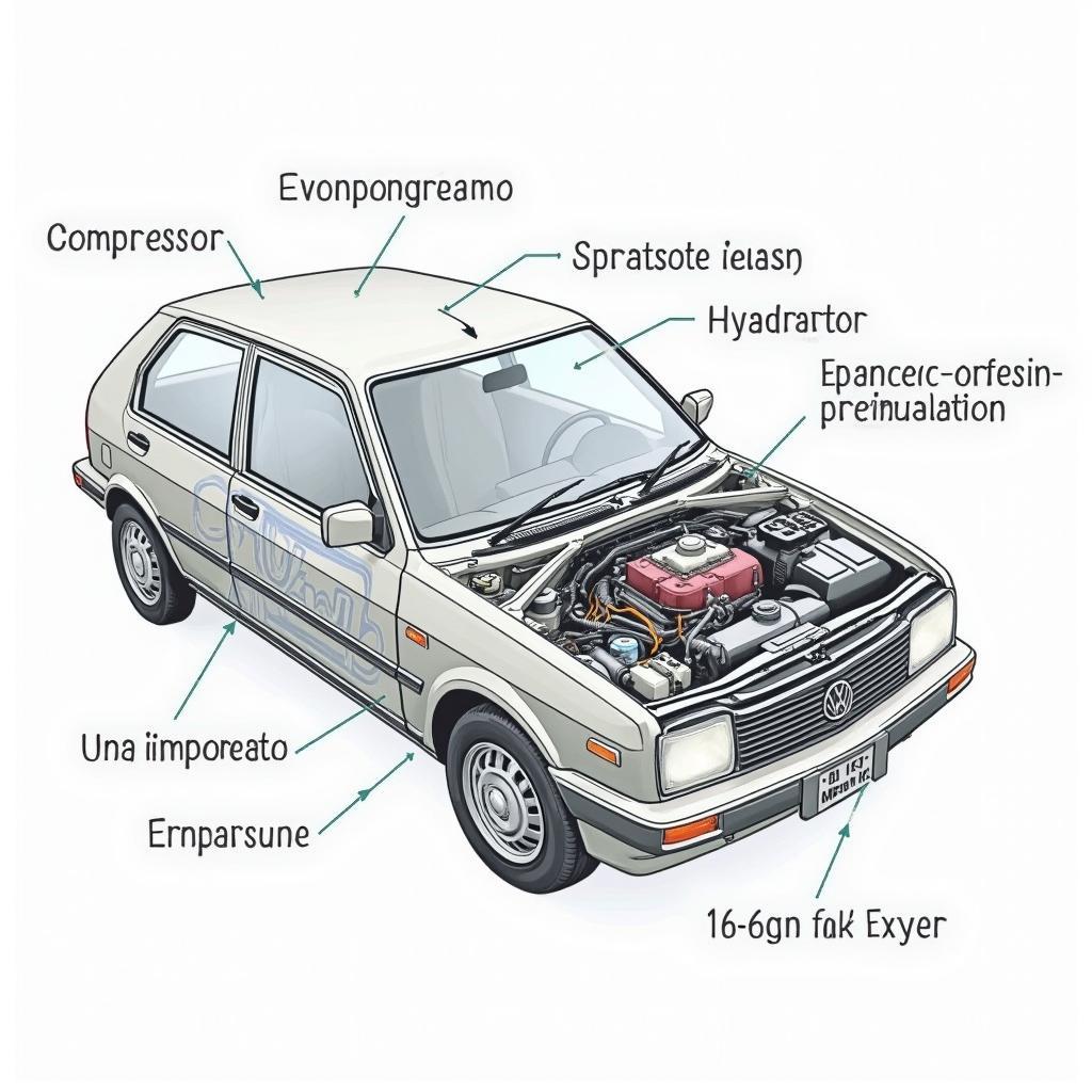 Car AC System Components