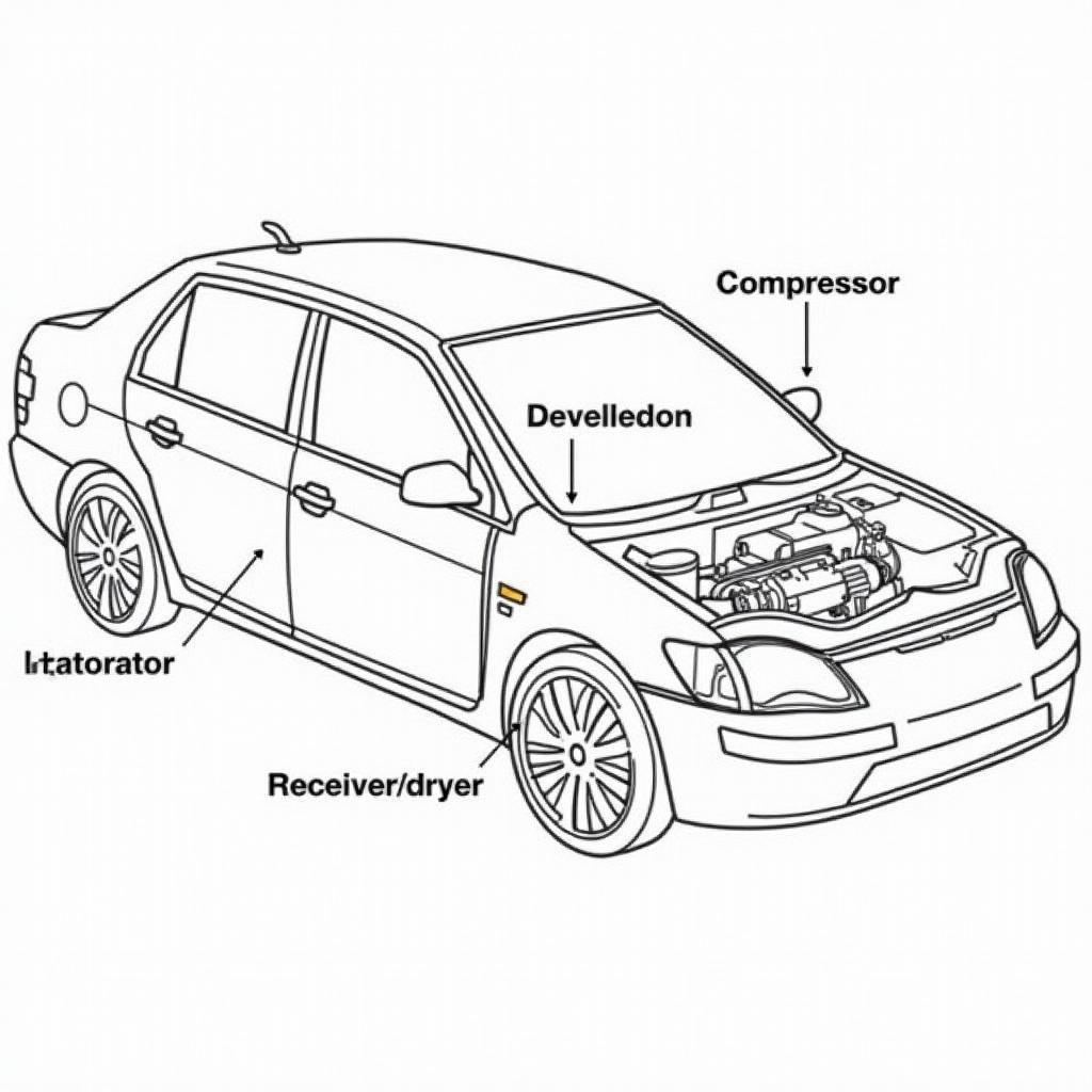 Car AC System Components