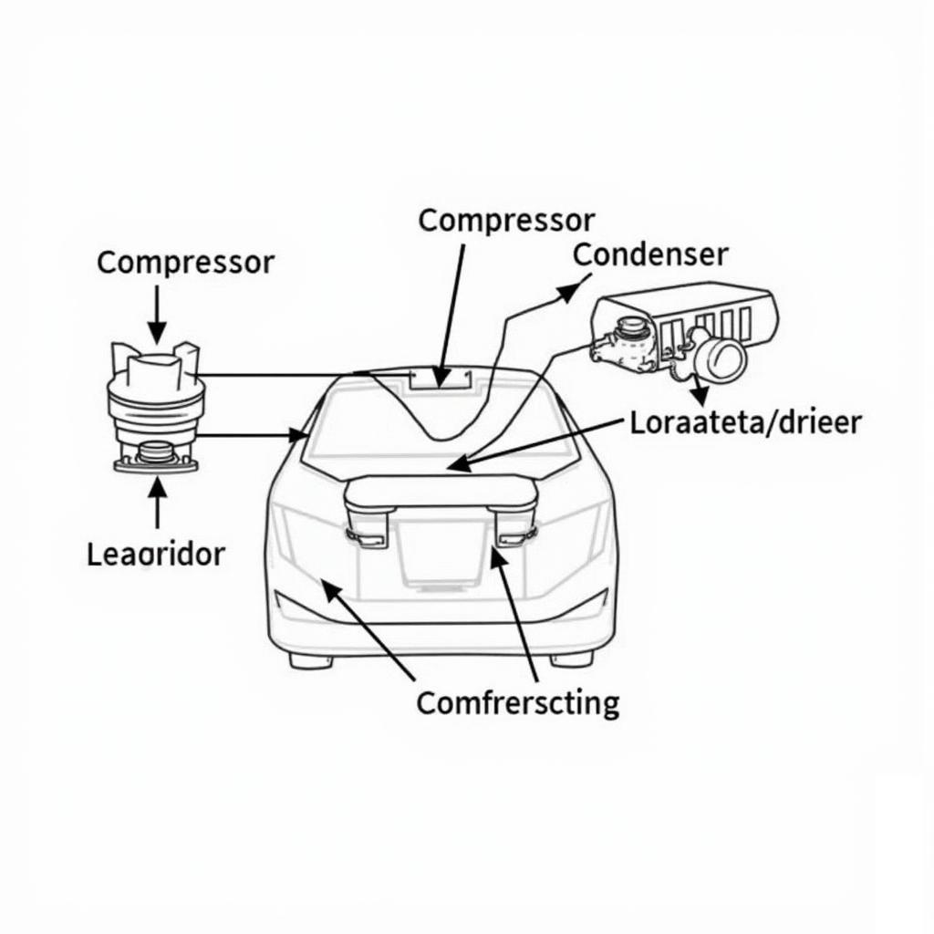 Car AC System Components