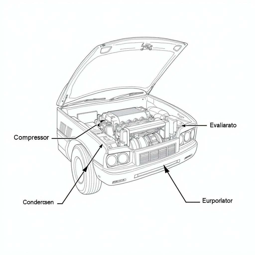 Car AC System Components