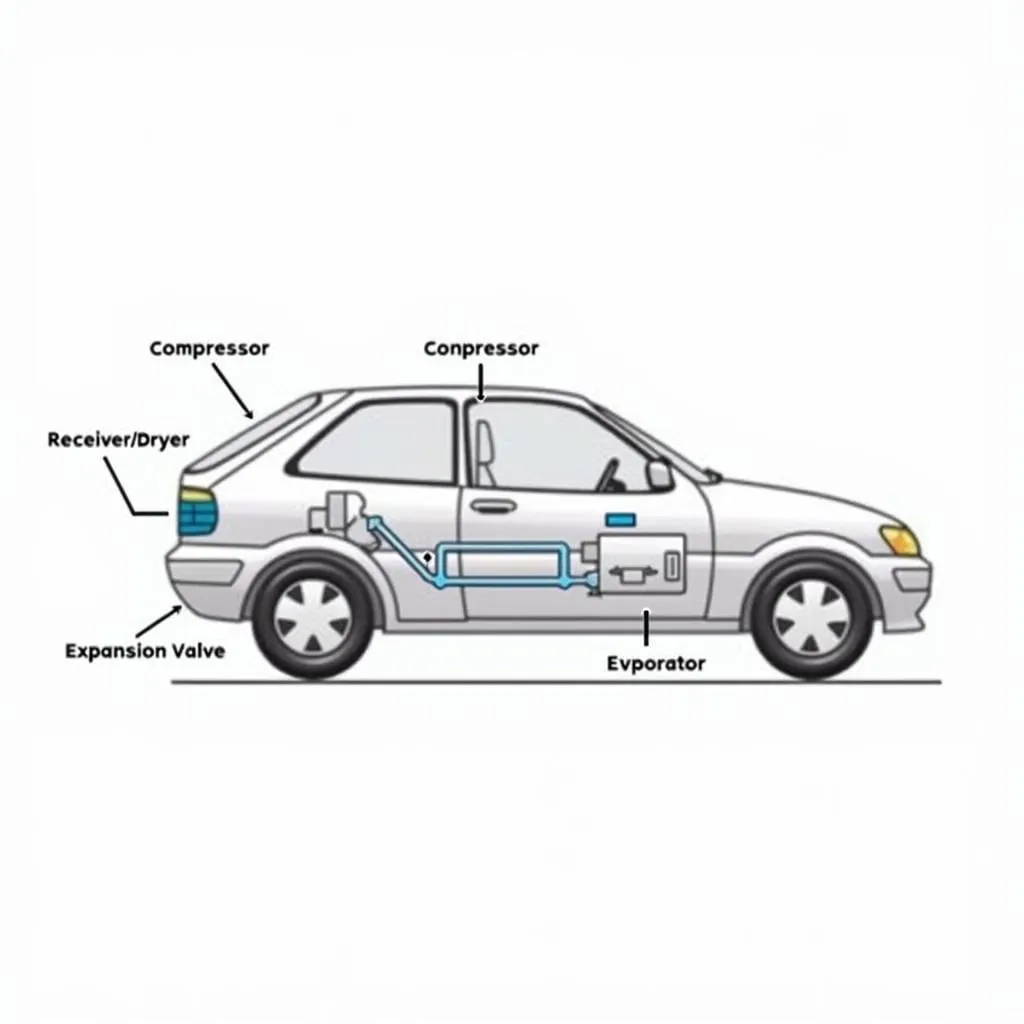 Car A/C System Diagram