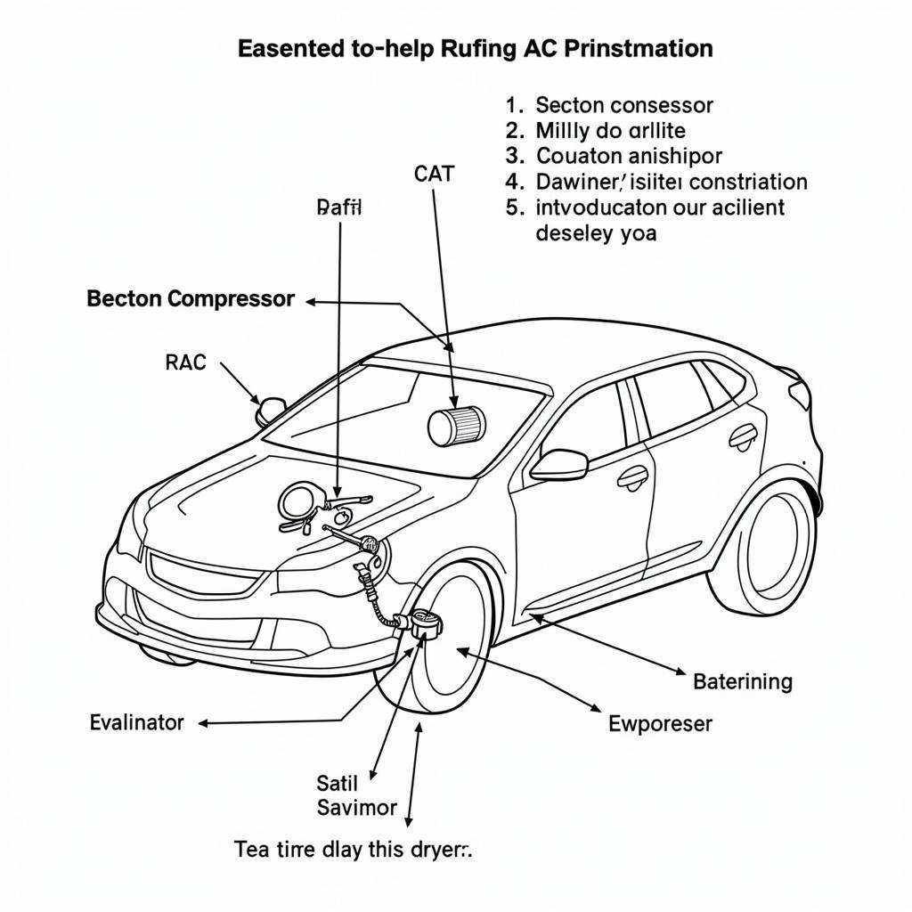 Car AC System Diagram