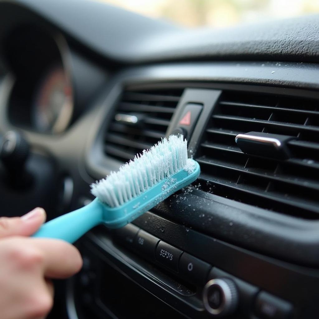 Cleaning car AC vents for optimal airflow