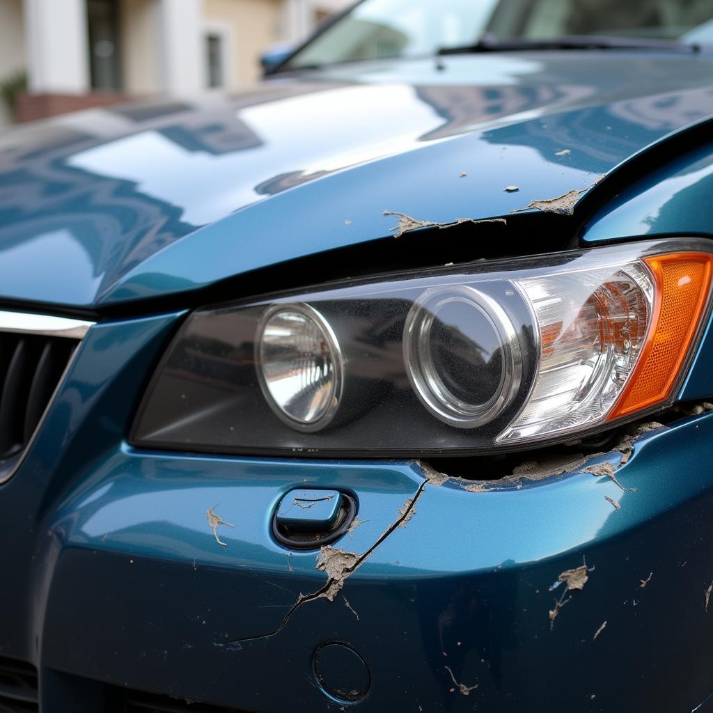 Car Accident Damage for Insurance Claim