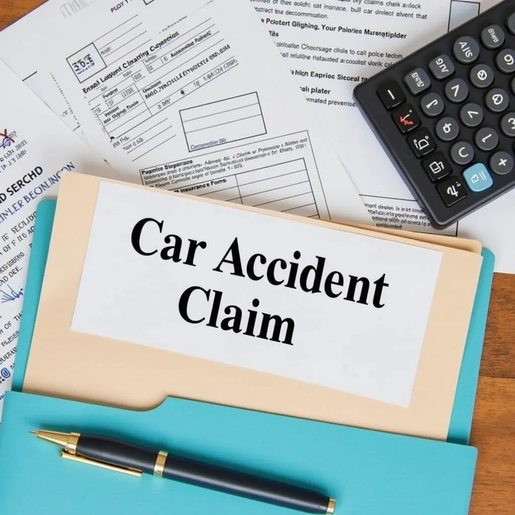 Organizing Car Accident Insurance Claim Documents