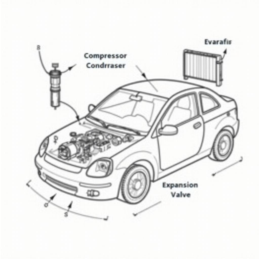 Car Air Conditioning System Diagram