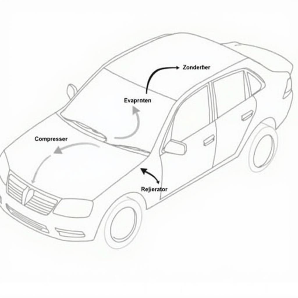 Car Air Conditioning System Components