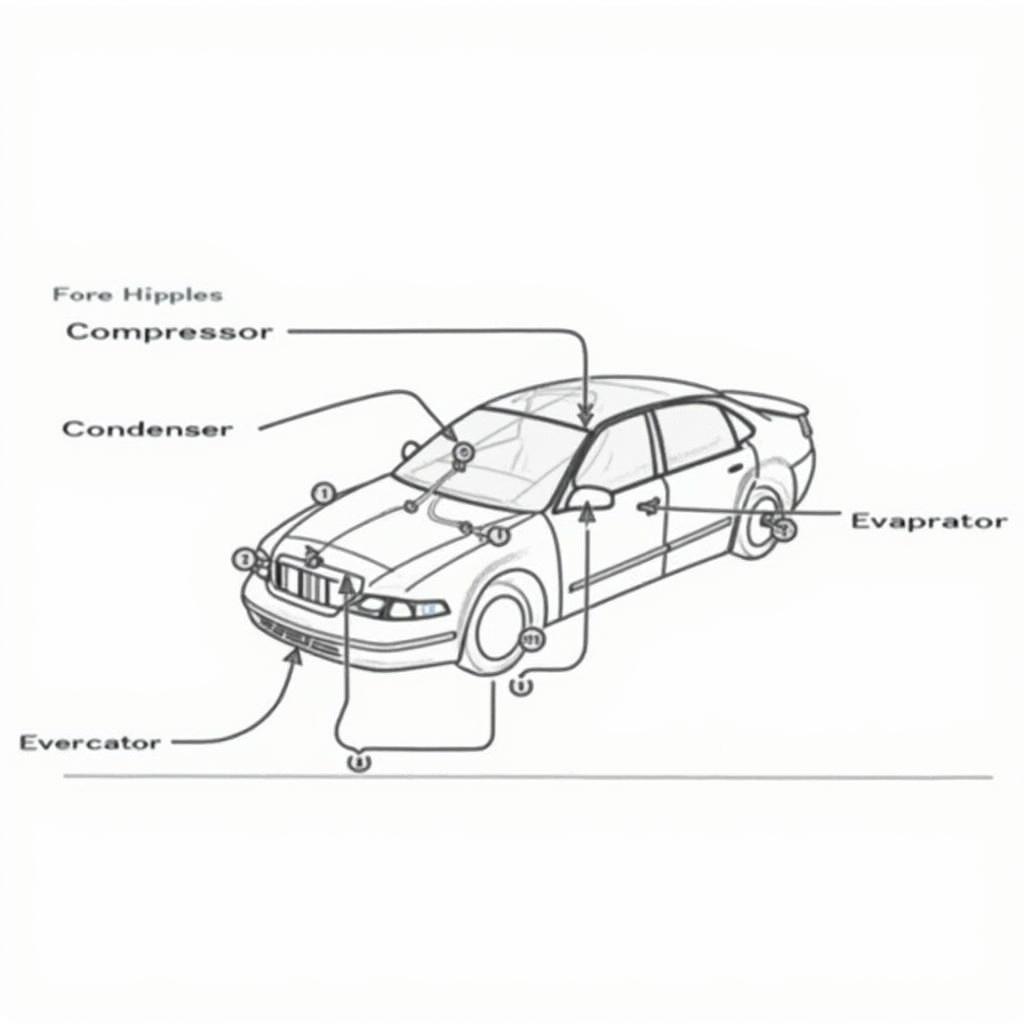 Components of Car Air Conditioning System