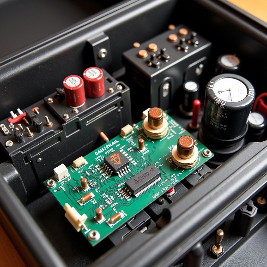 Internal Components of a Car Amplifier