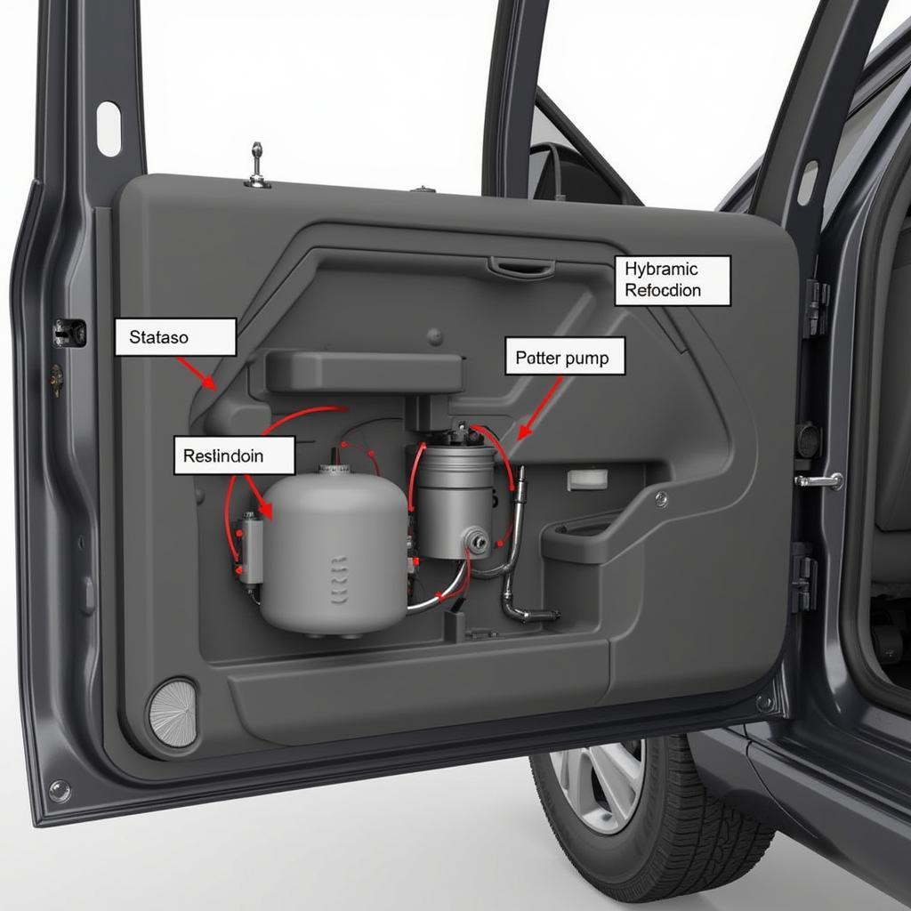 Car Back Door Hydraulic Pump Location