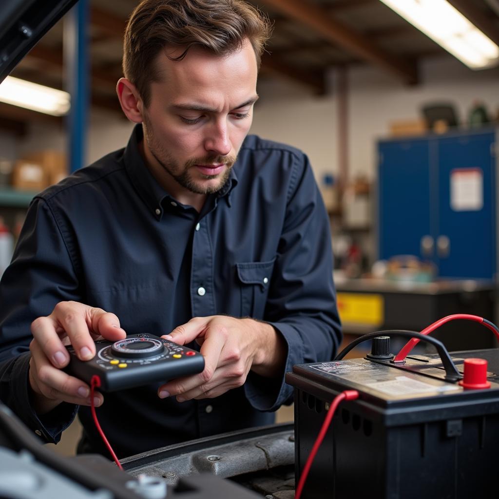 Car Battery Check in Andover