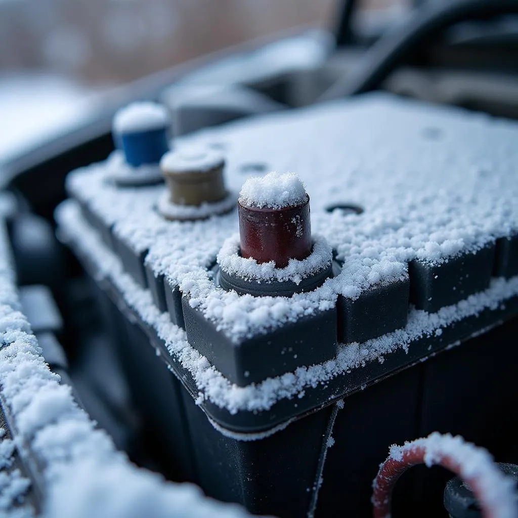 Car battery in cold weather