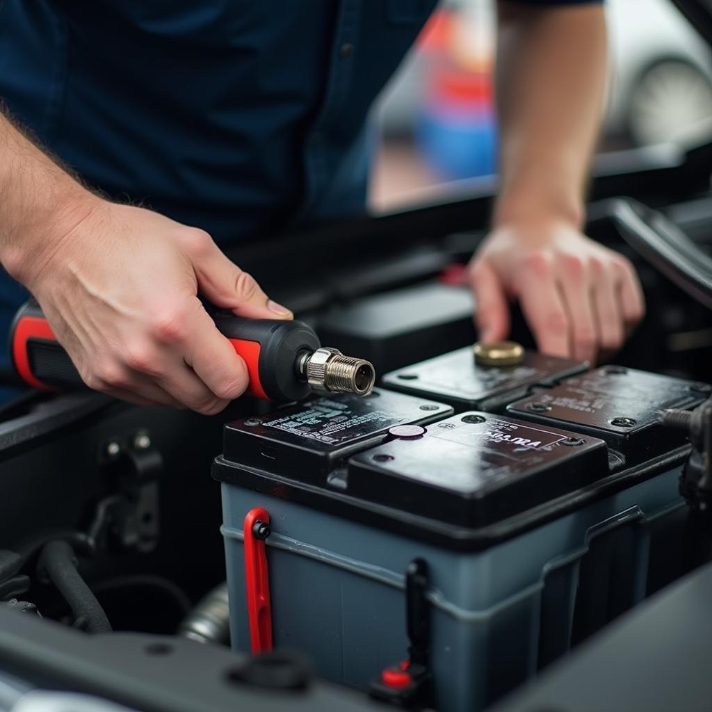 Replacing a Car Battery in a Padiham Garage