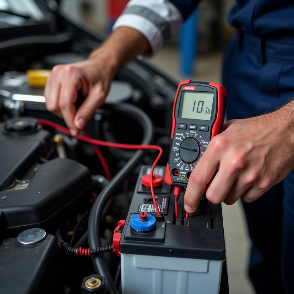 Checking Car Battery Voltage