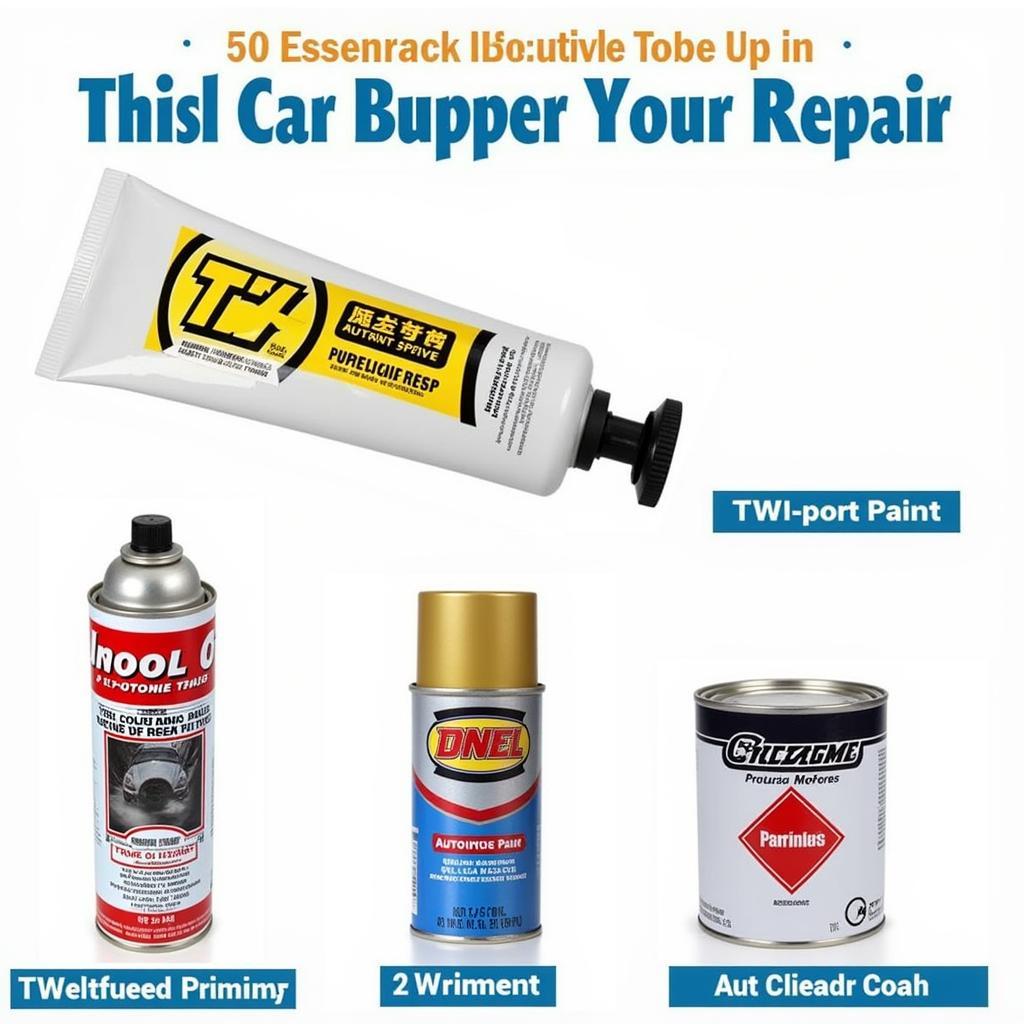 Car Bumper Repair Materials: Epoxy, Primer, Paint, and Clear Coat