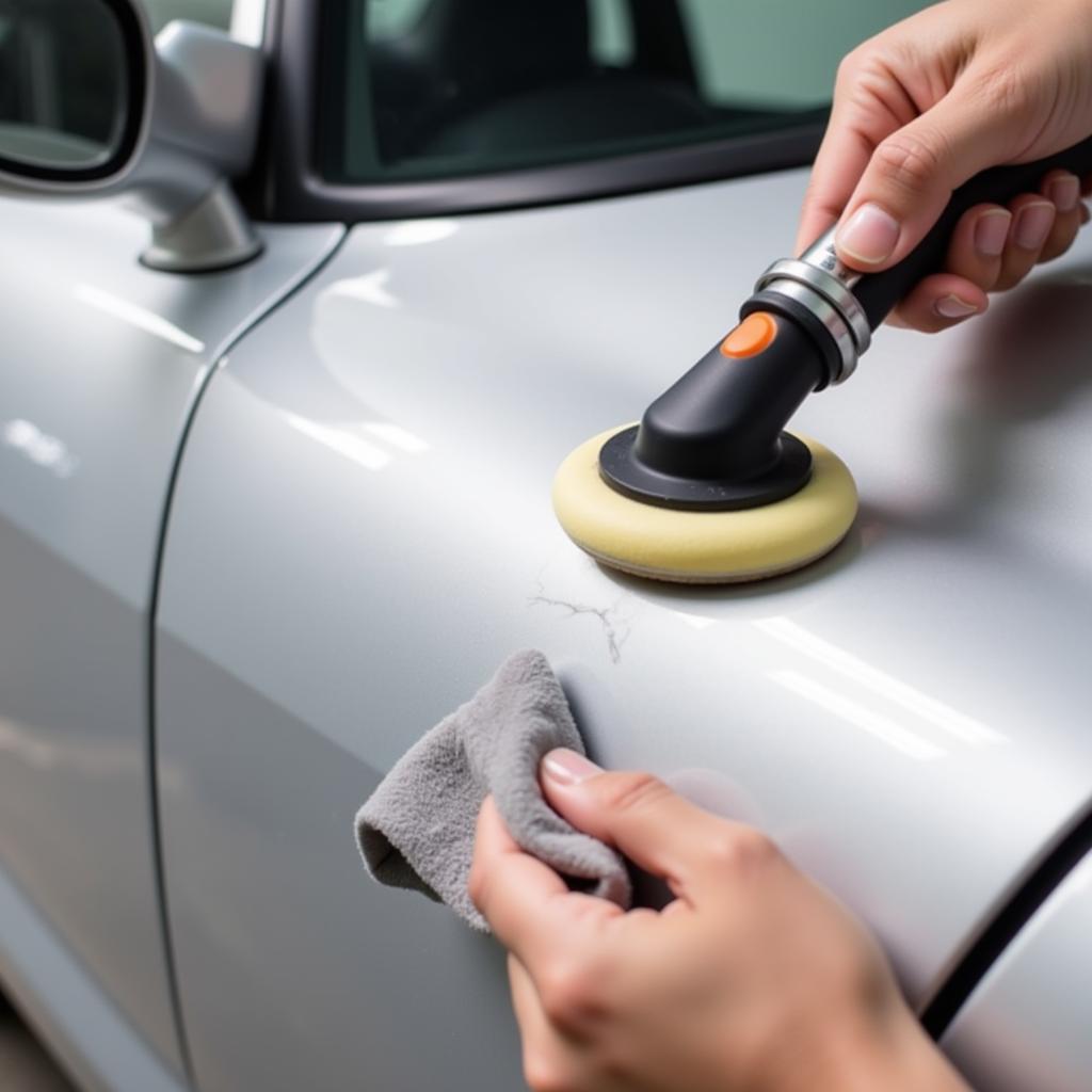 Repairing a Clear Coat Car Scratch