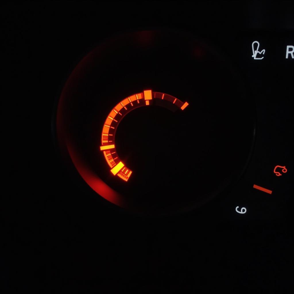 Close-up of Car Dashboard with Check Engine Light Illuminated