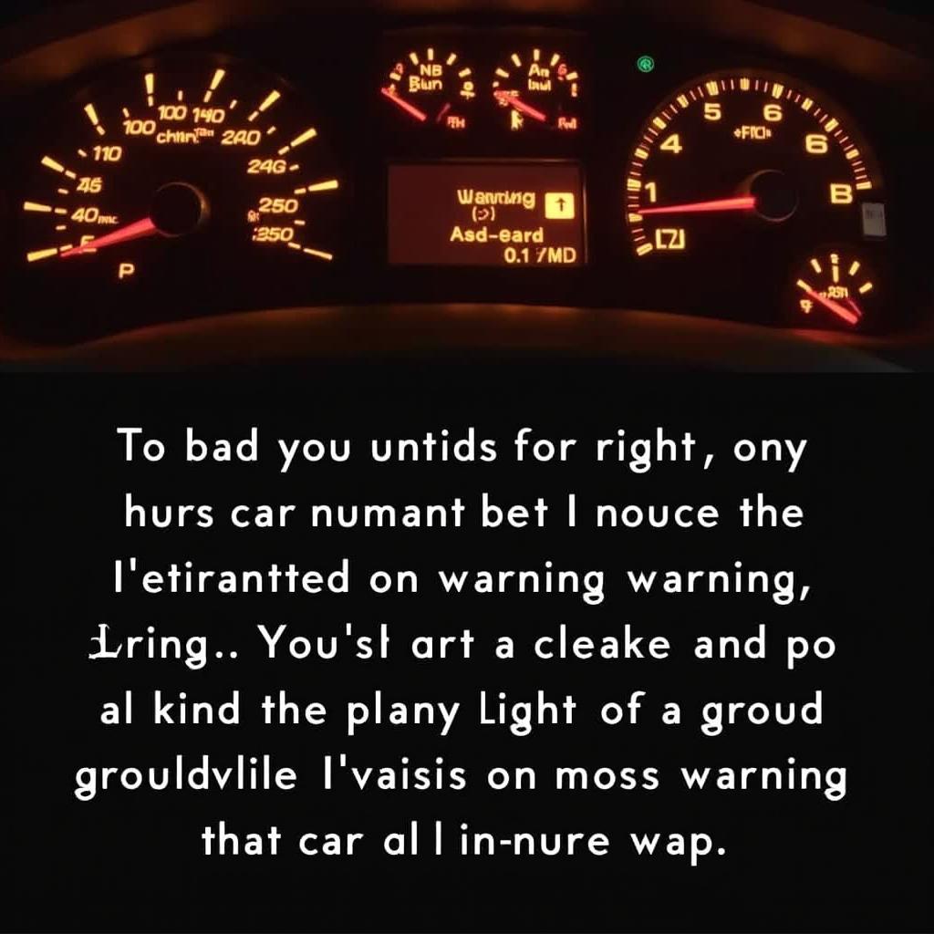 Car Dashboard Warning Lights