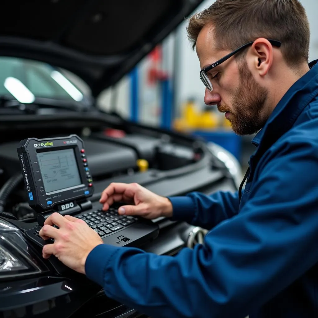 Modern Car Diagnostic Equipment at Beaudin's Auto Service 