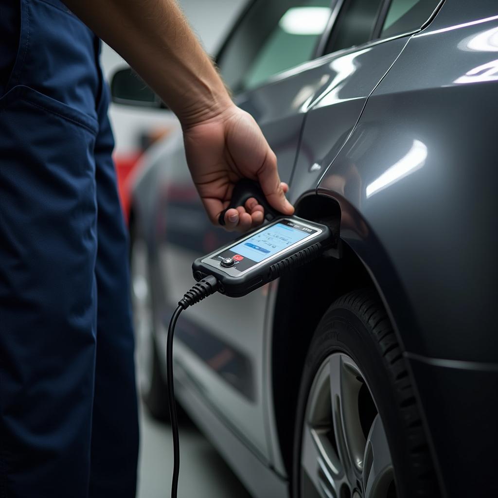 Car diagnostic test being performed in Snohomish auto care center