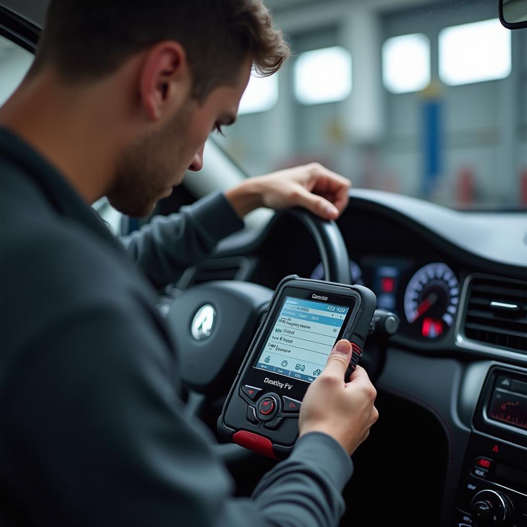 Car Diagnostics at a Centerville Mechanic