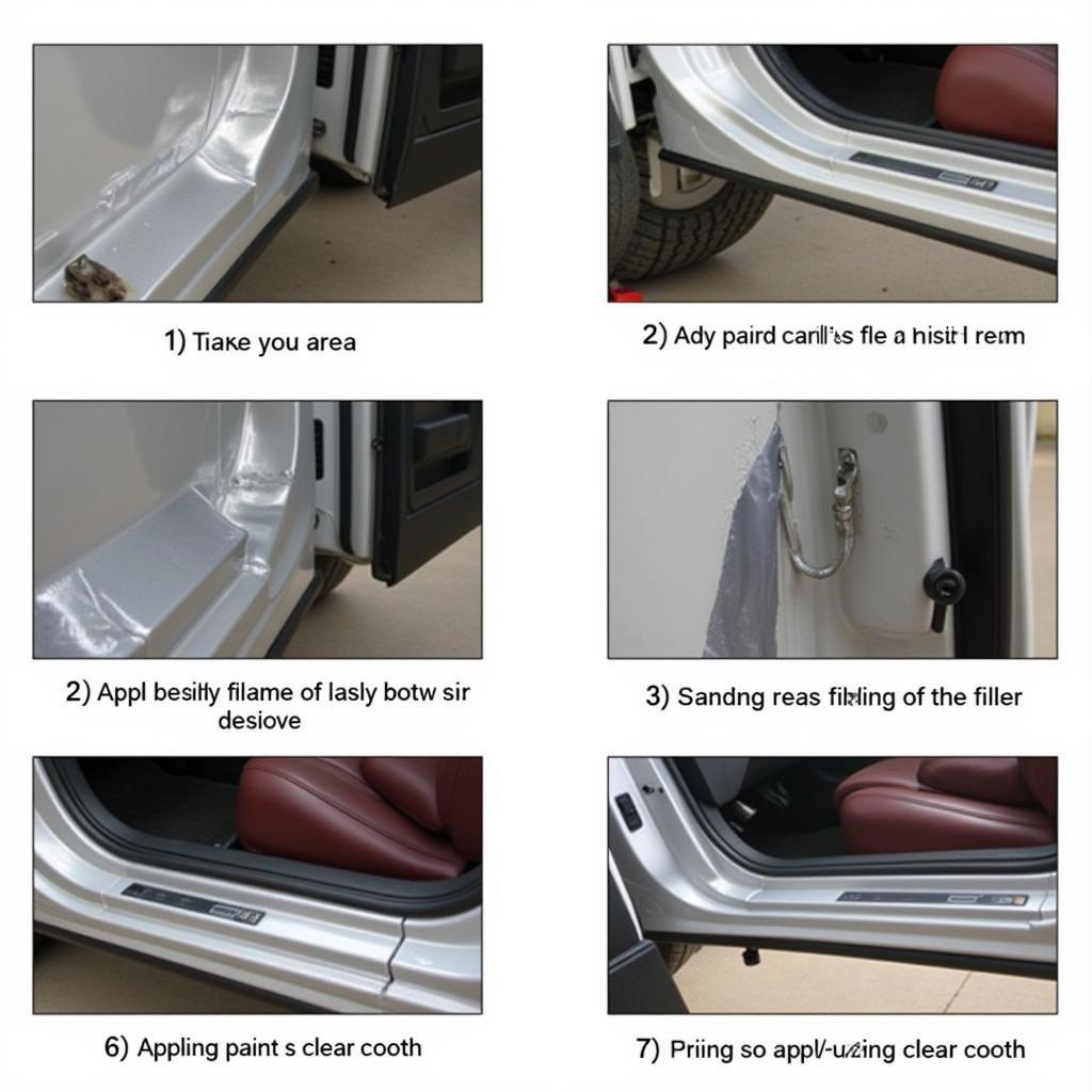 Repairing the Car Door Frame