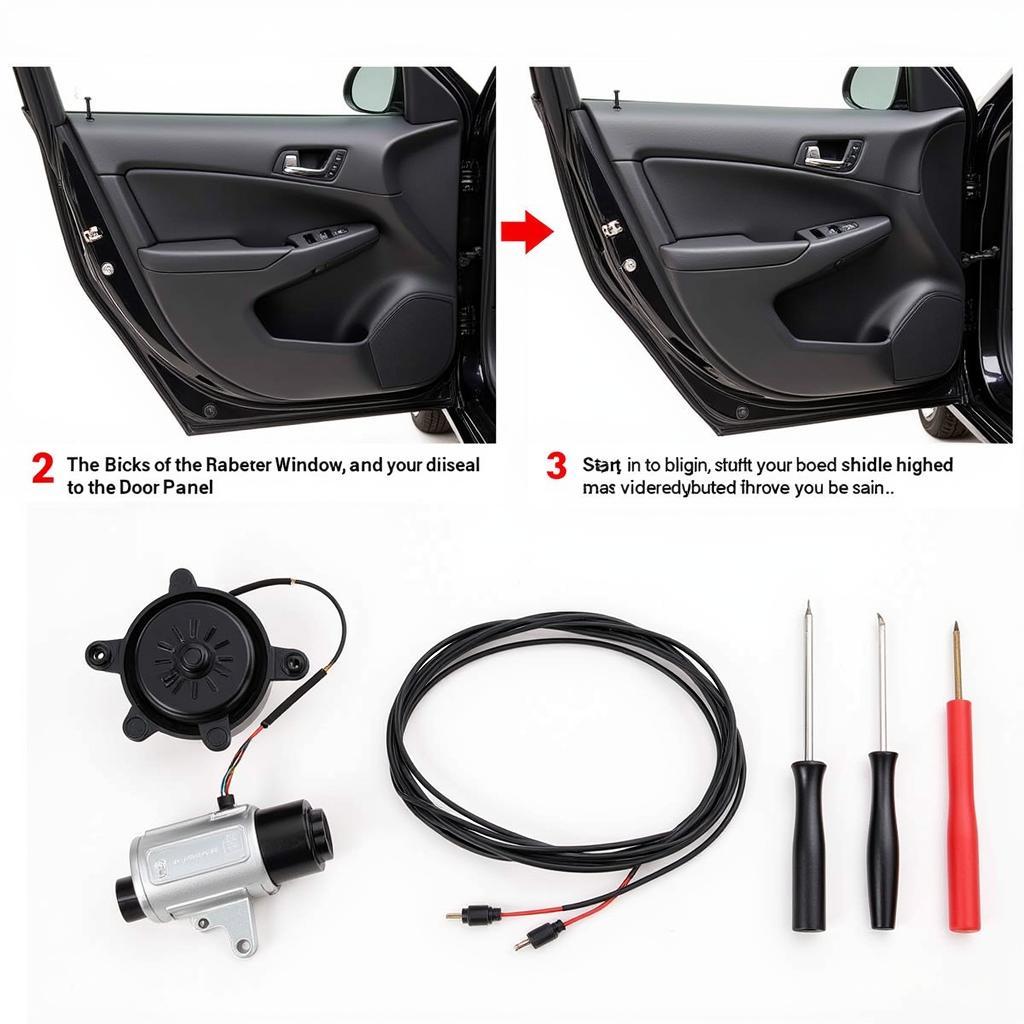 Removing a Car Door Panel to Access Window Mechanism