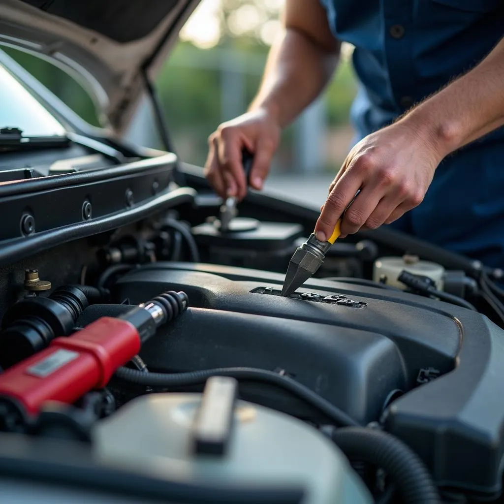 Car engine repair