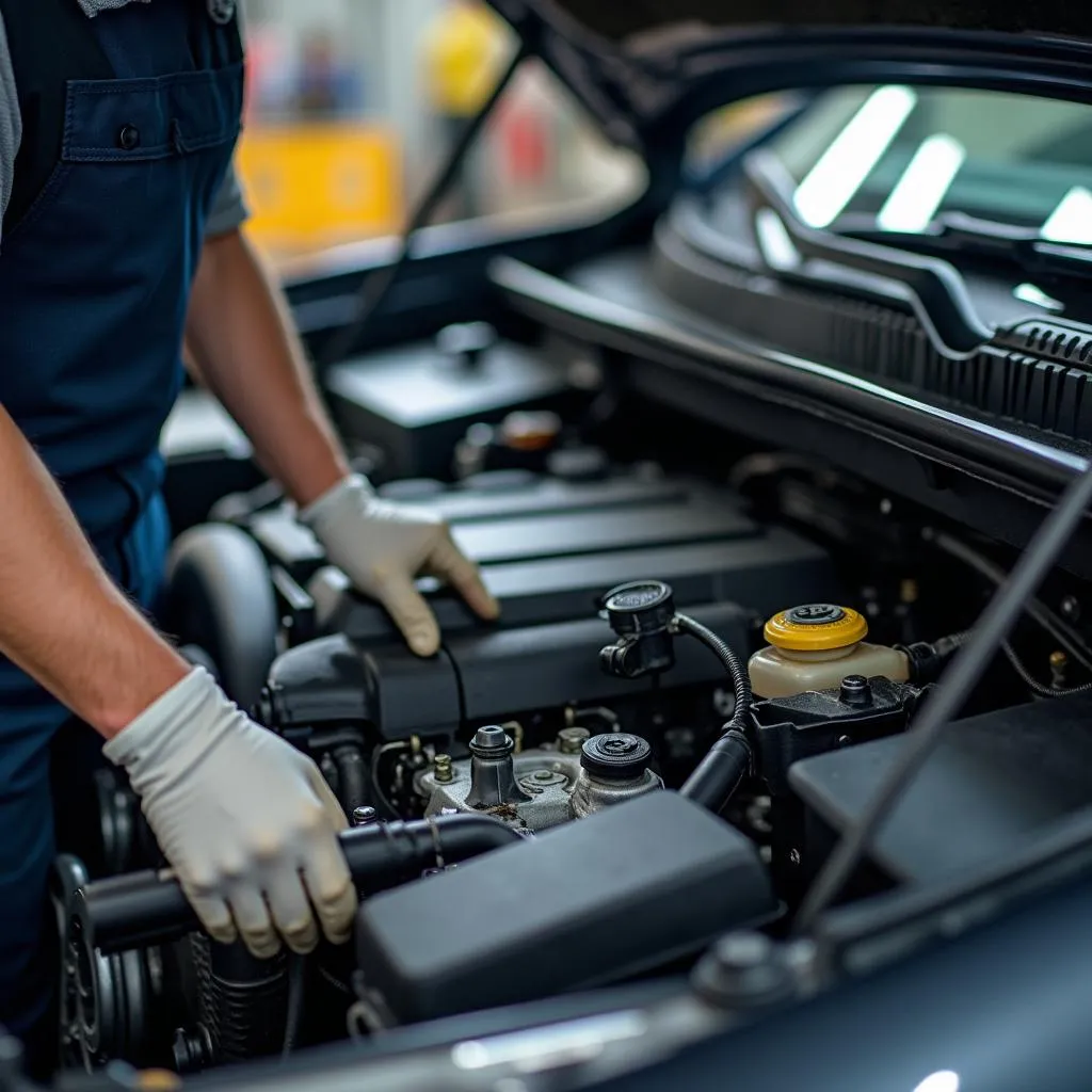 Car engine repair service