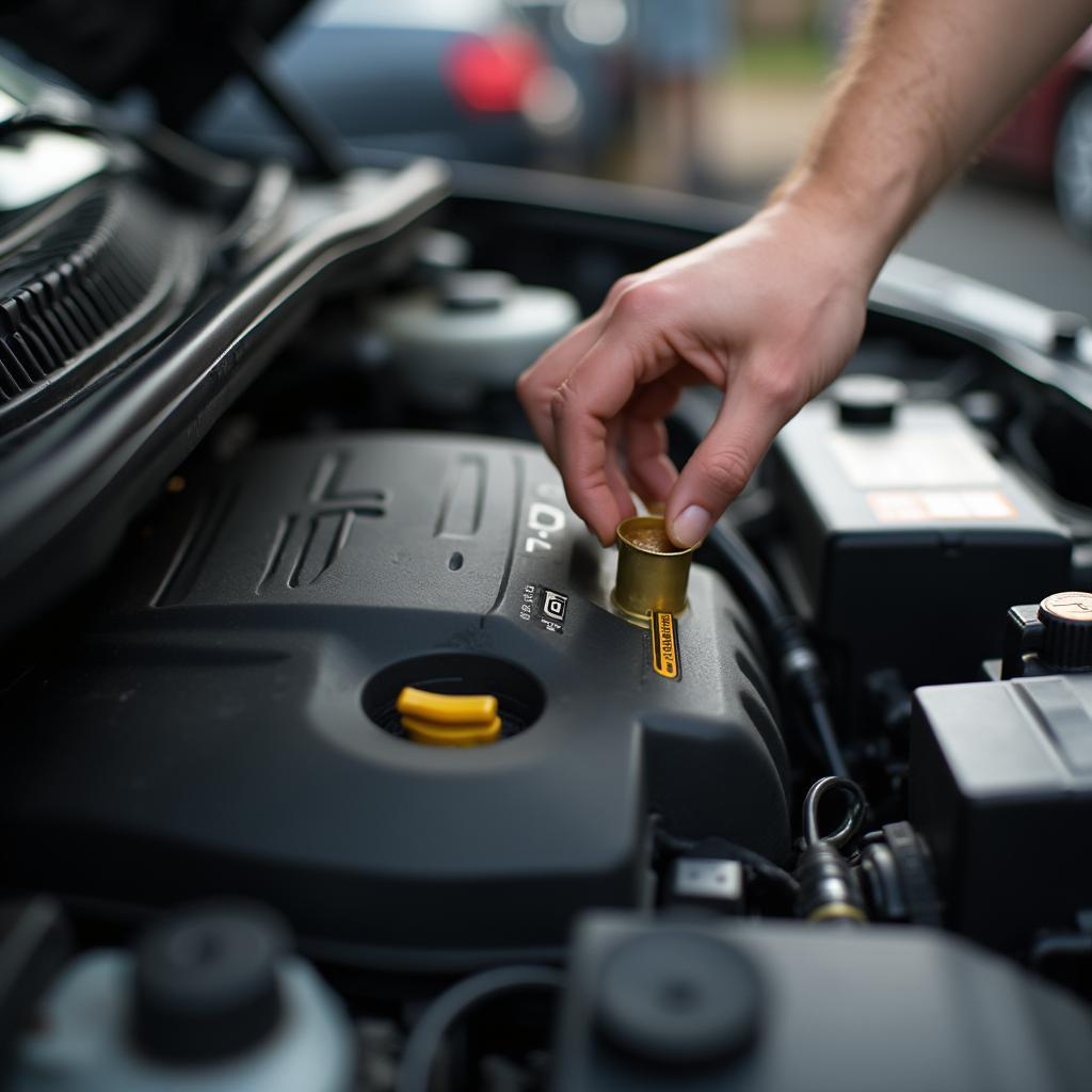 Checking Car Fluids