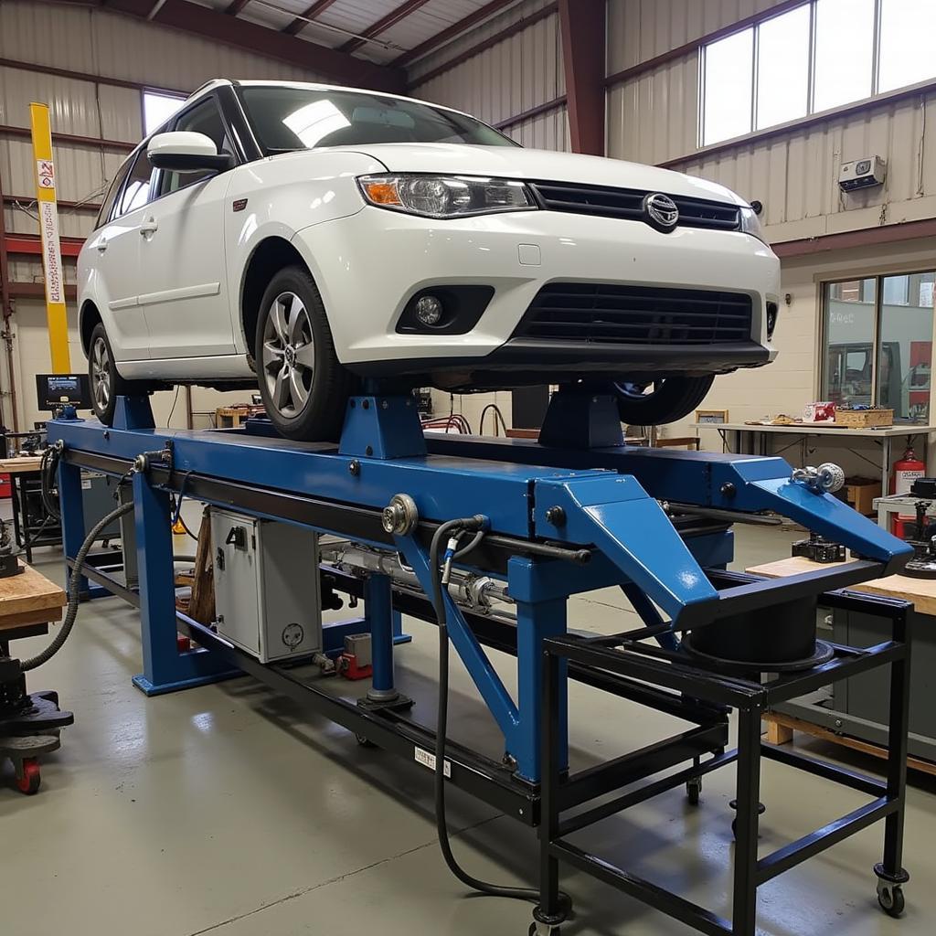 Car Frame Straightening Process