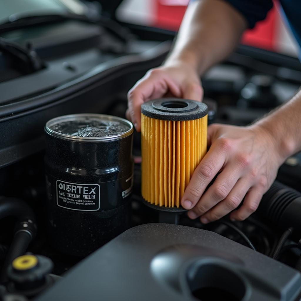 Car Getting Oil Change