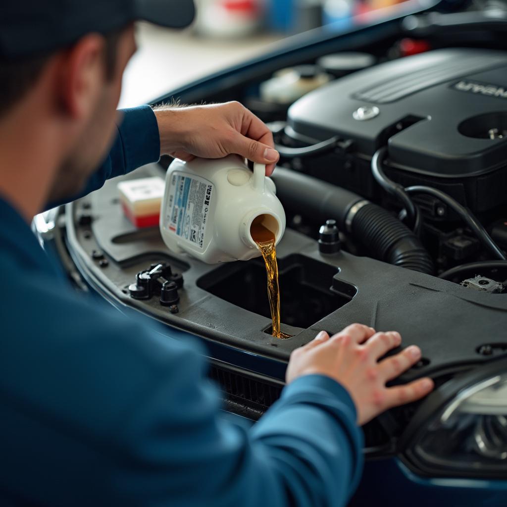 Car getting an oil change in Durham, NH