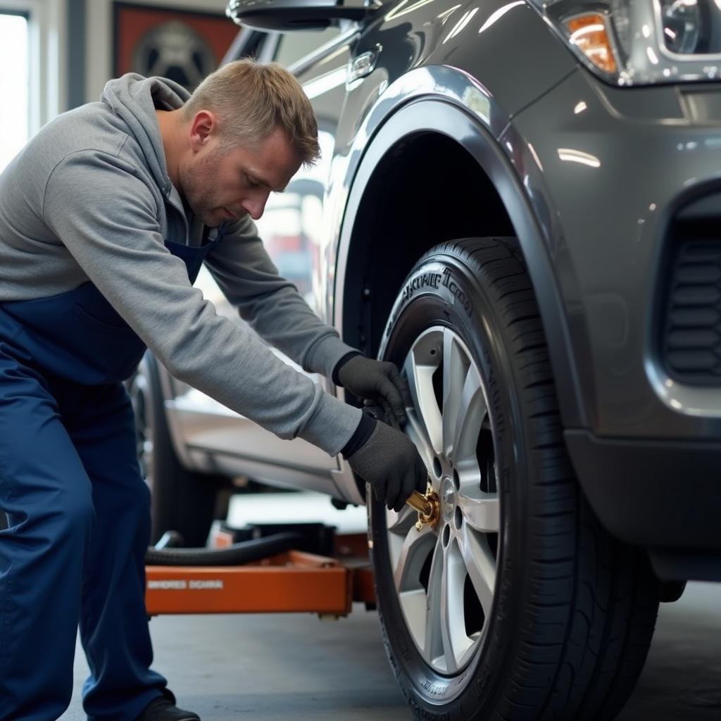 Car Getting Routine Maintenance