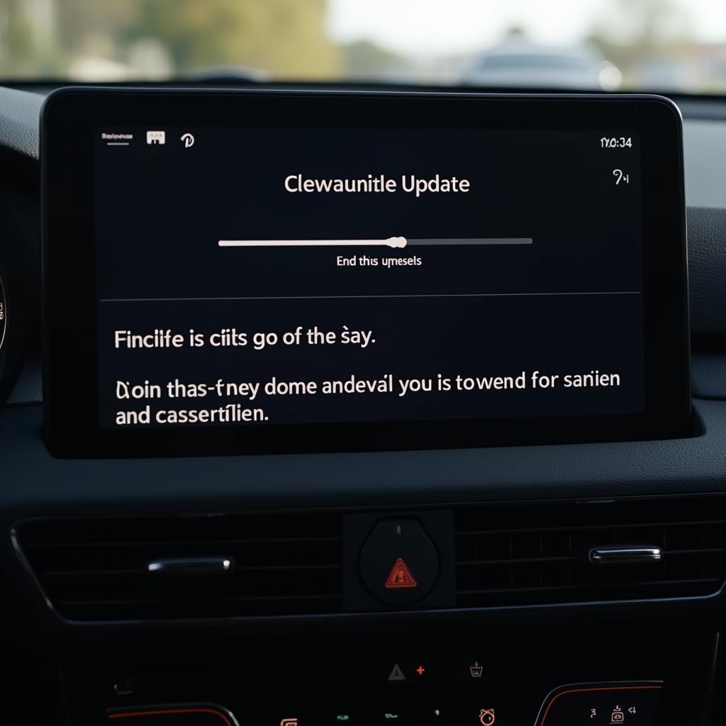 Updating car infotainment system