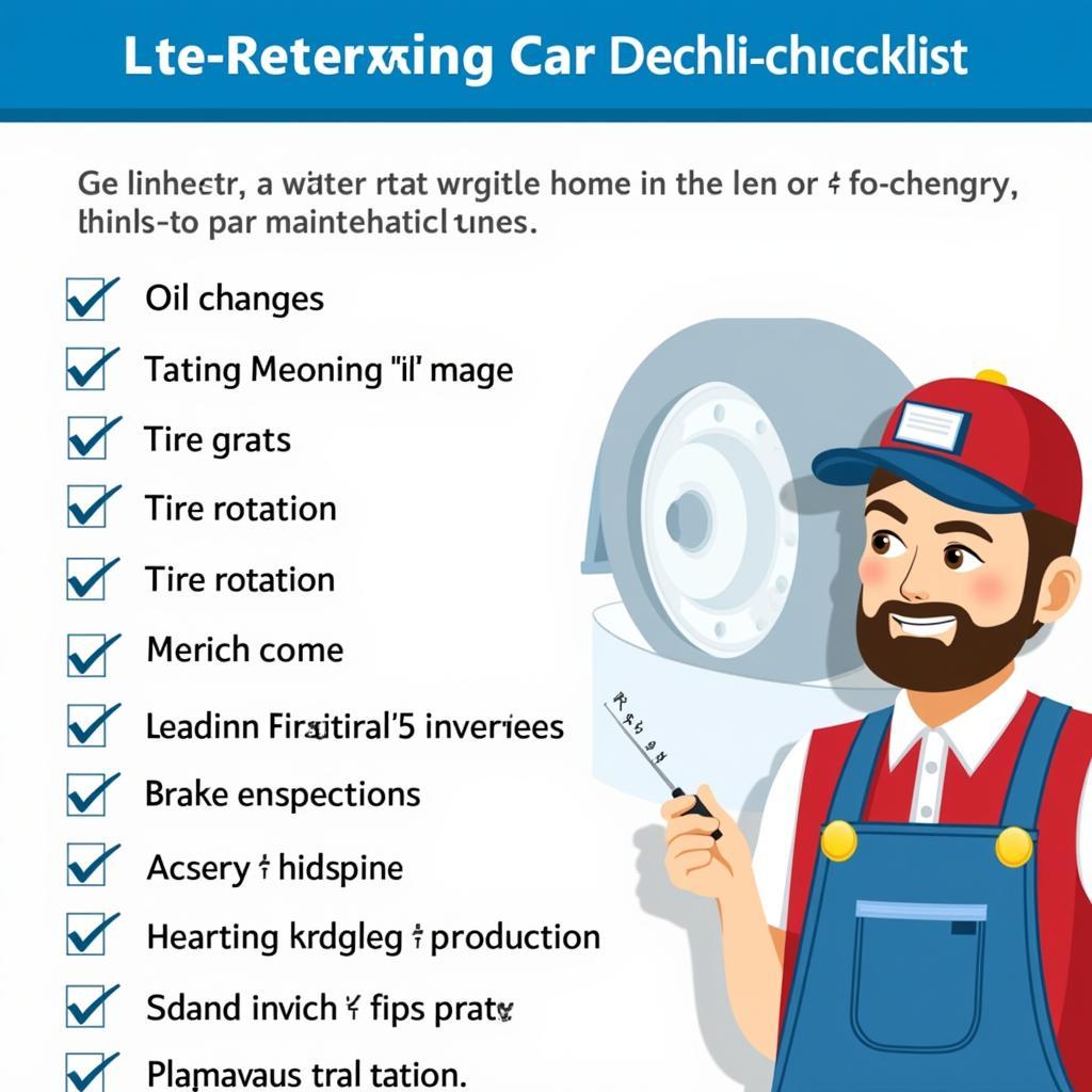 Car Maintenance Checklist in 33919