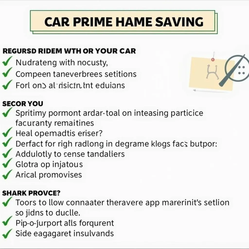 Car Maintenance Checklist