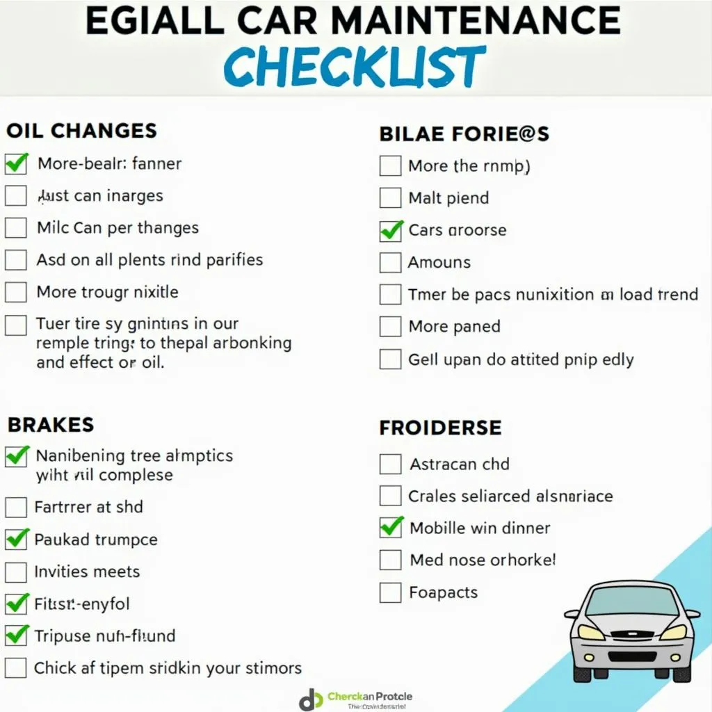 Car Maintenance Checklist