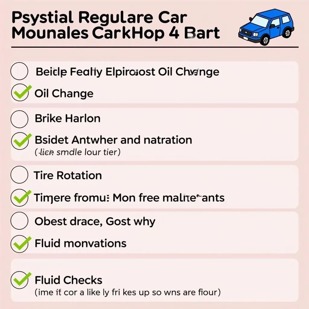 Car Maintenance Checklist