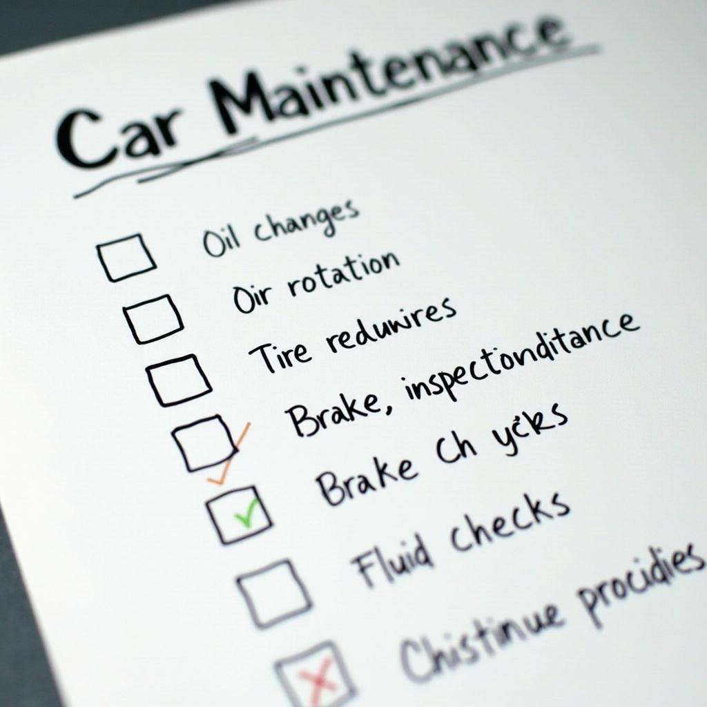 Car Maintenance Checklist for Optimal Performance