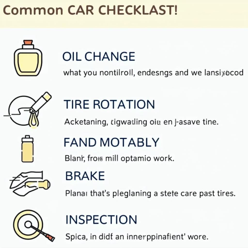 Car Maintenance Checklist