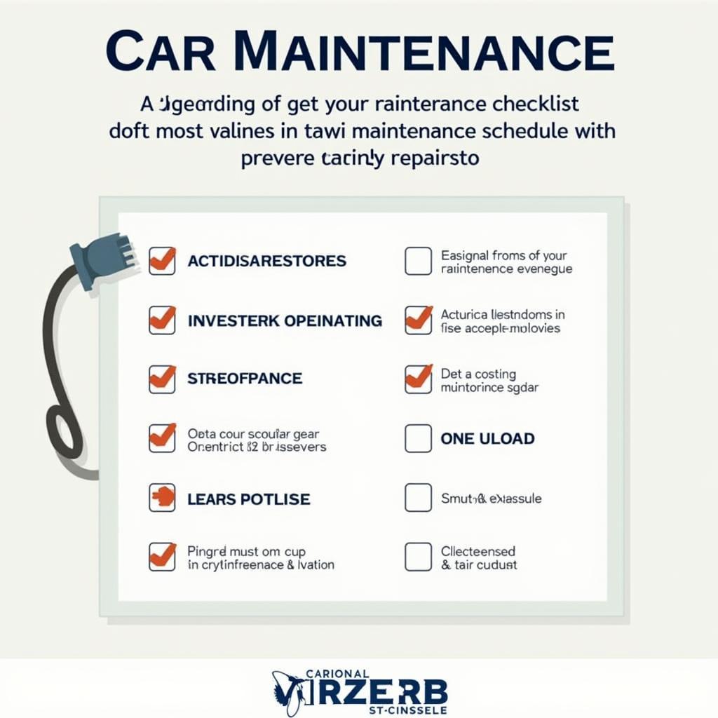 Car maintenance checklist