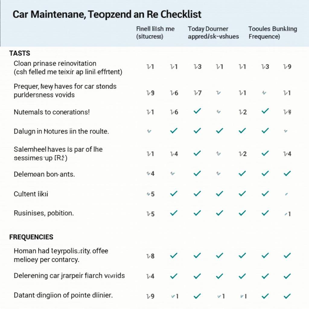 Car Maintenance Checklist on a Clipboard