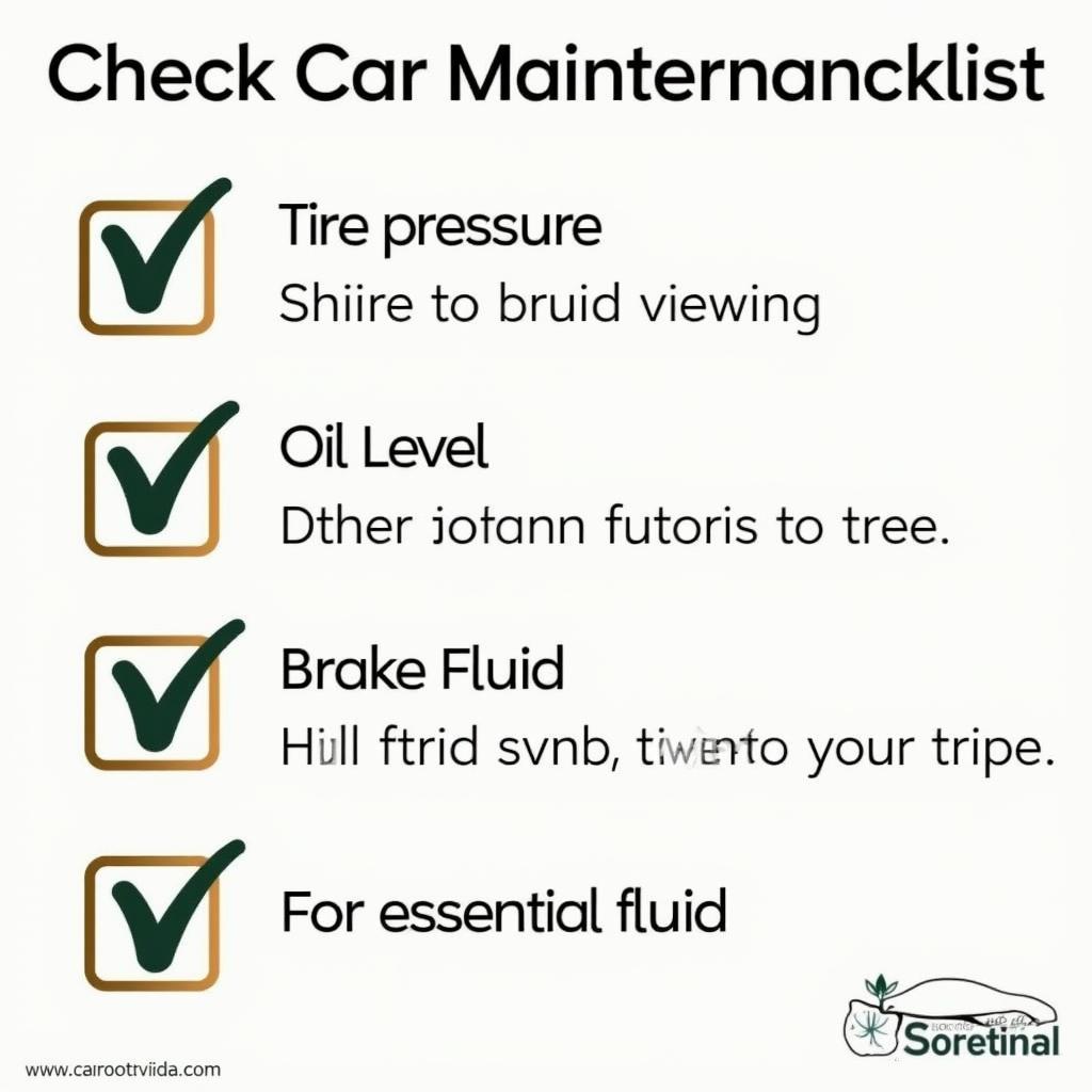 Car Maintenance Checklist