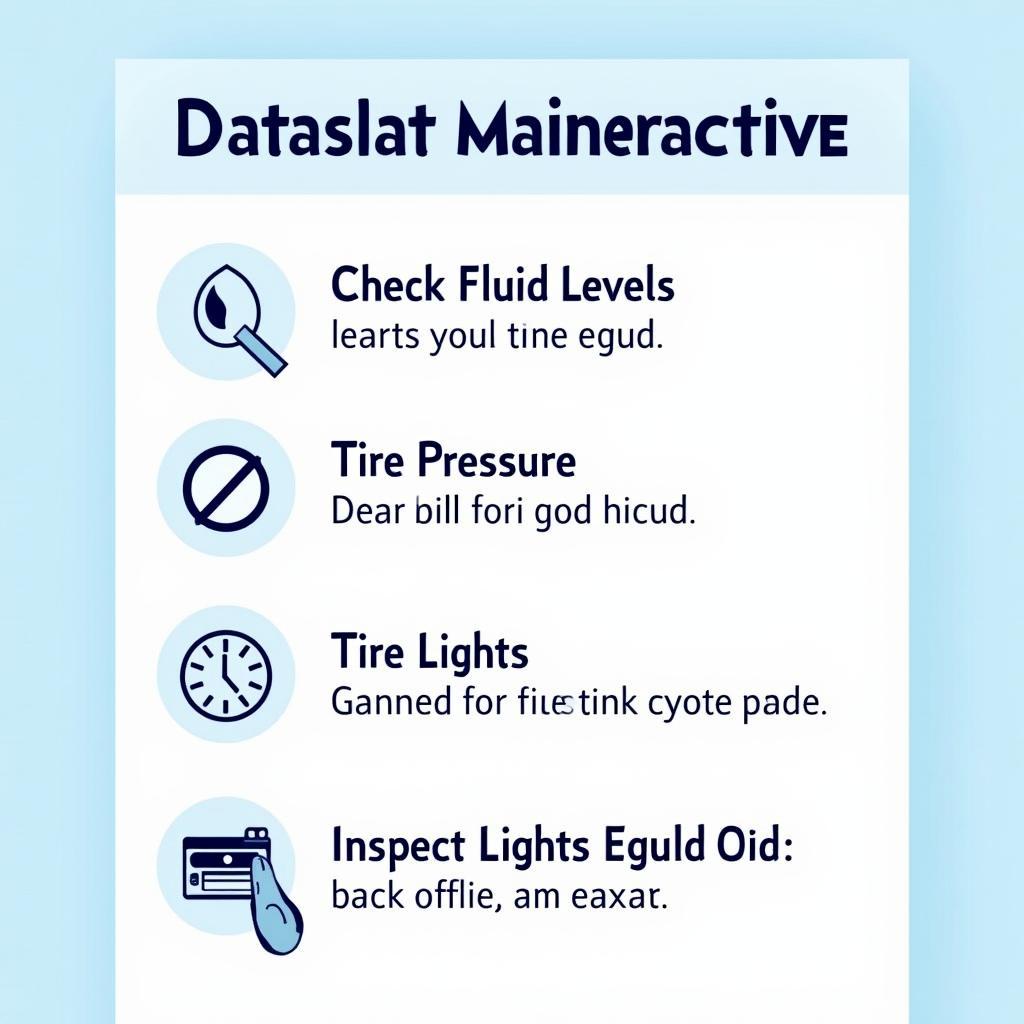 Car Maintenance Checklist