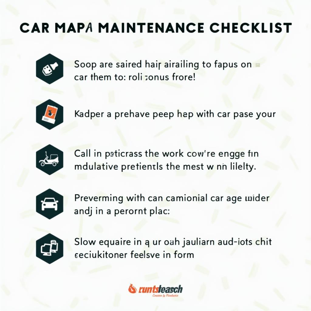 Car maintenance checklist