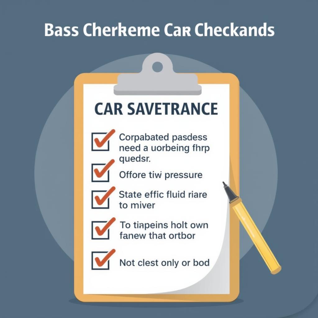 Car Maintenance Checklist