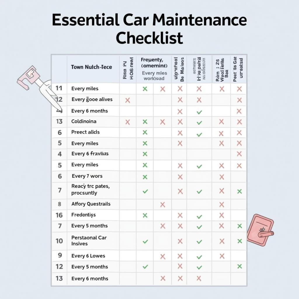 Car maintenance checklist for optimal performance